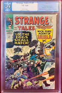 Graded Strange Tales #145 Silver Age Comic Book - Marvel Comics 6/66 - 8.0 White Pages by PGX World: Graded Strange Tales #145 Silver Age Comic Book - Marvel Comics 6/66 - 8.0 White Pages by PGX World