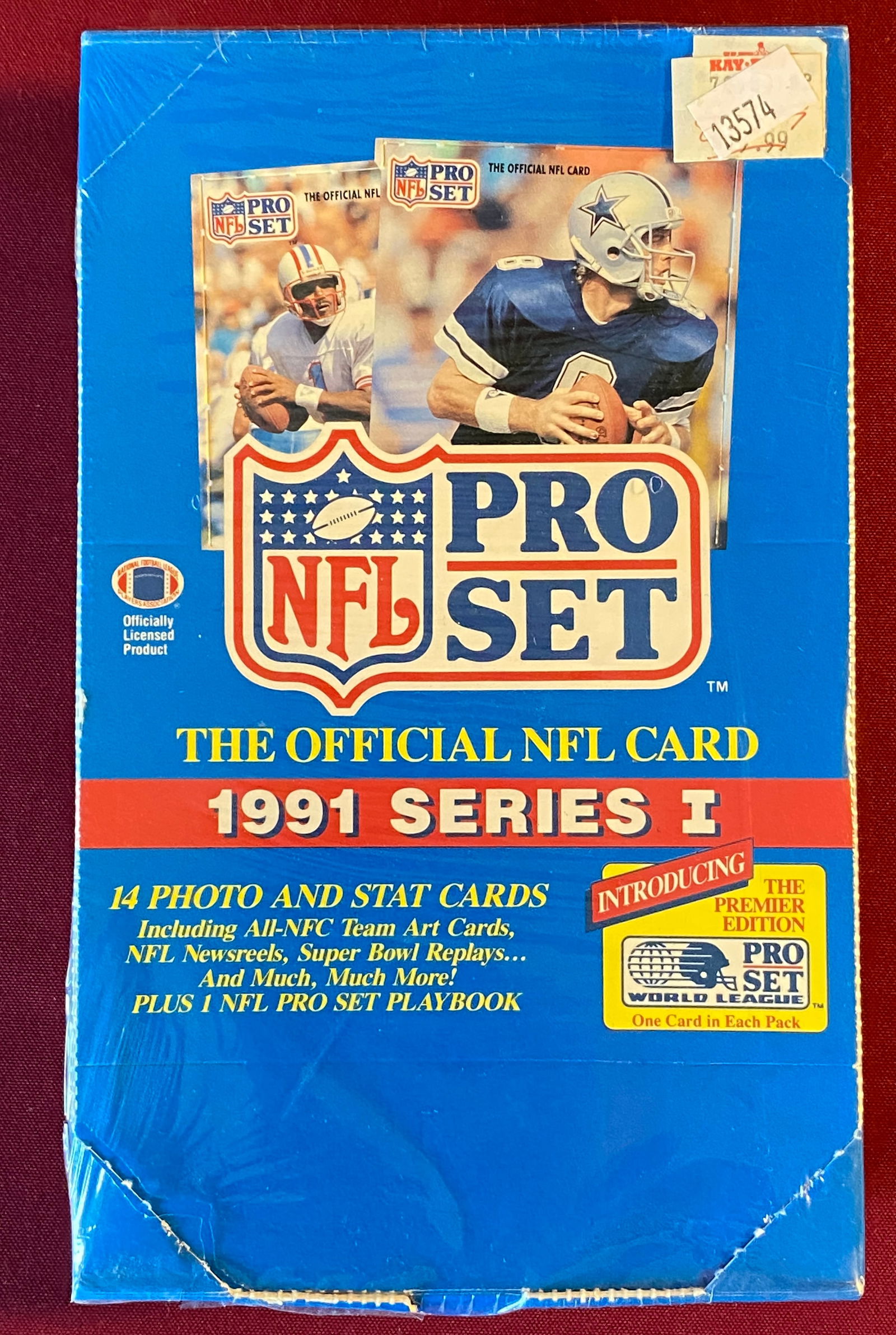 Factory Sealed Box 1991 Series I Pro Set NFL Trading Cards (1 of 5)