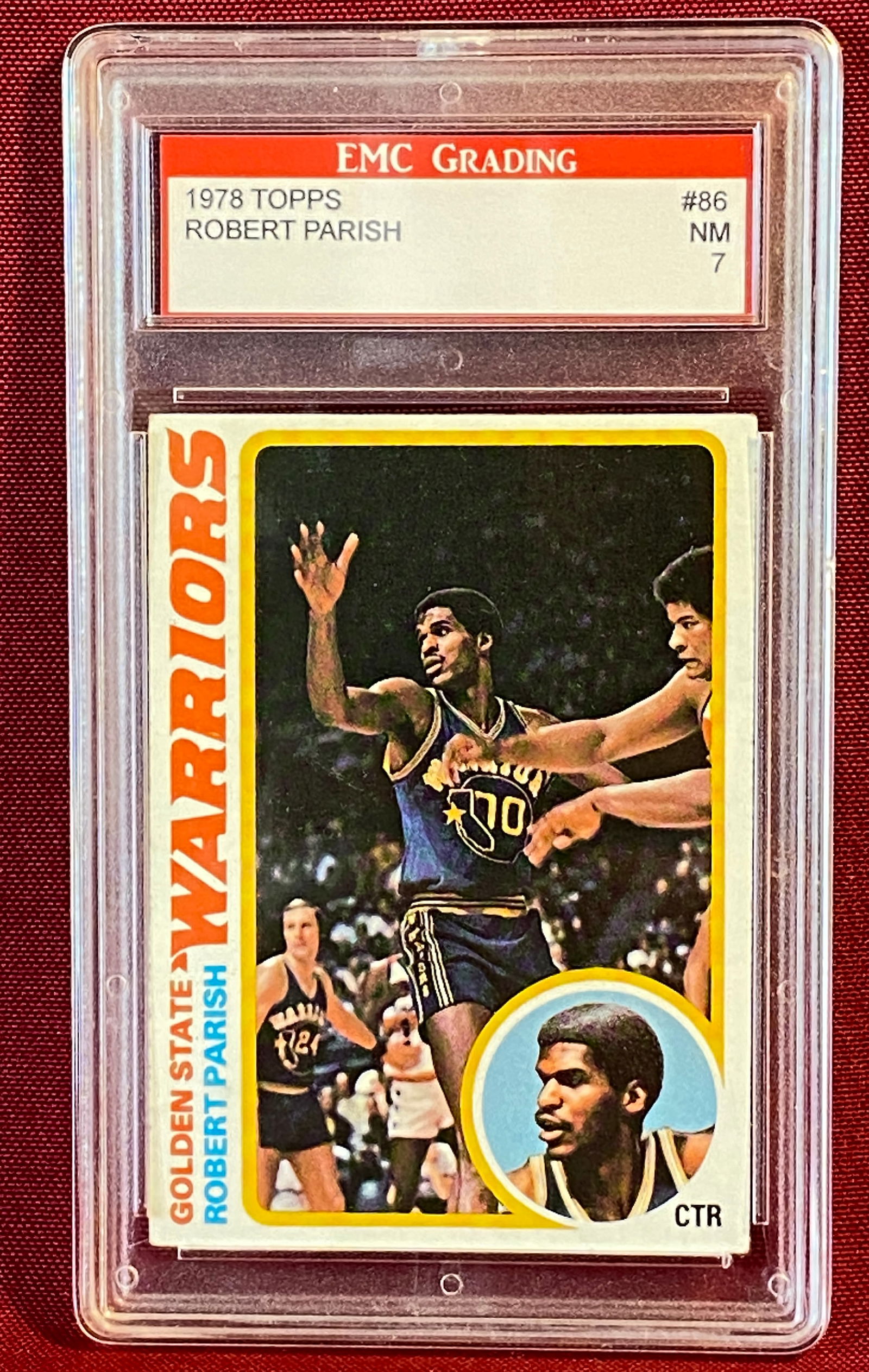 Graded 1978 Robert Parish TOPPS #86 Basketball Card - EMC Grading 7 (1 of 3)