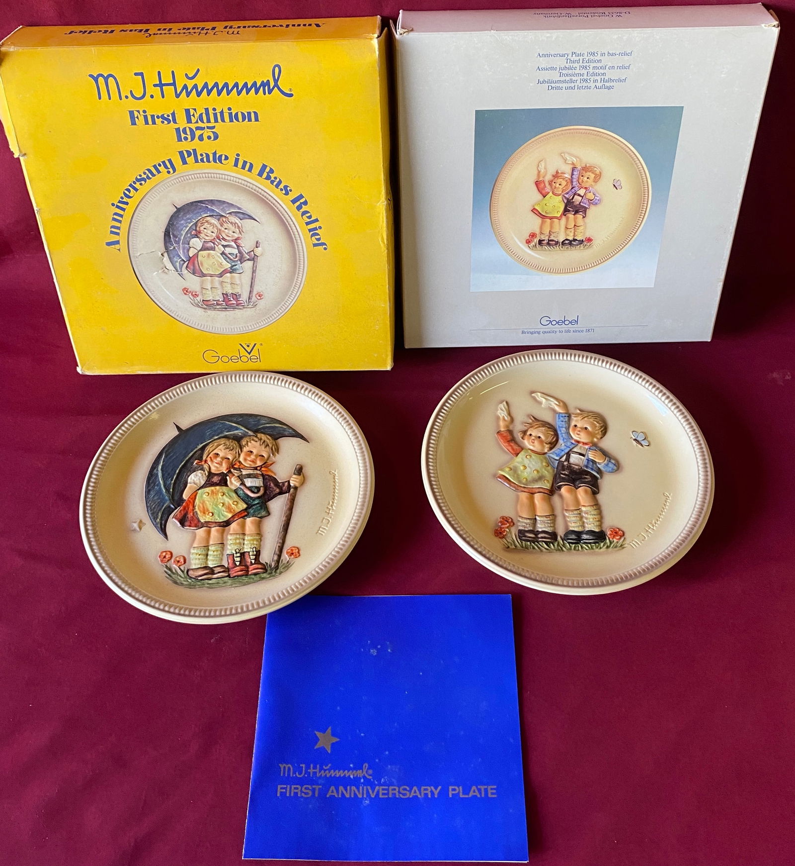 Two Hummel Collectors Plates - 1975, 1985 (1 of 5)