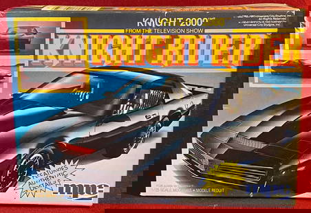 Vintage MPC Knight Rider 2000 Knight 1:25 Scale Model Kit: Vintage MPC Knight Rider 2000 Knight 1:25 Scale Model Kit