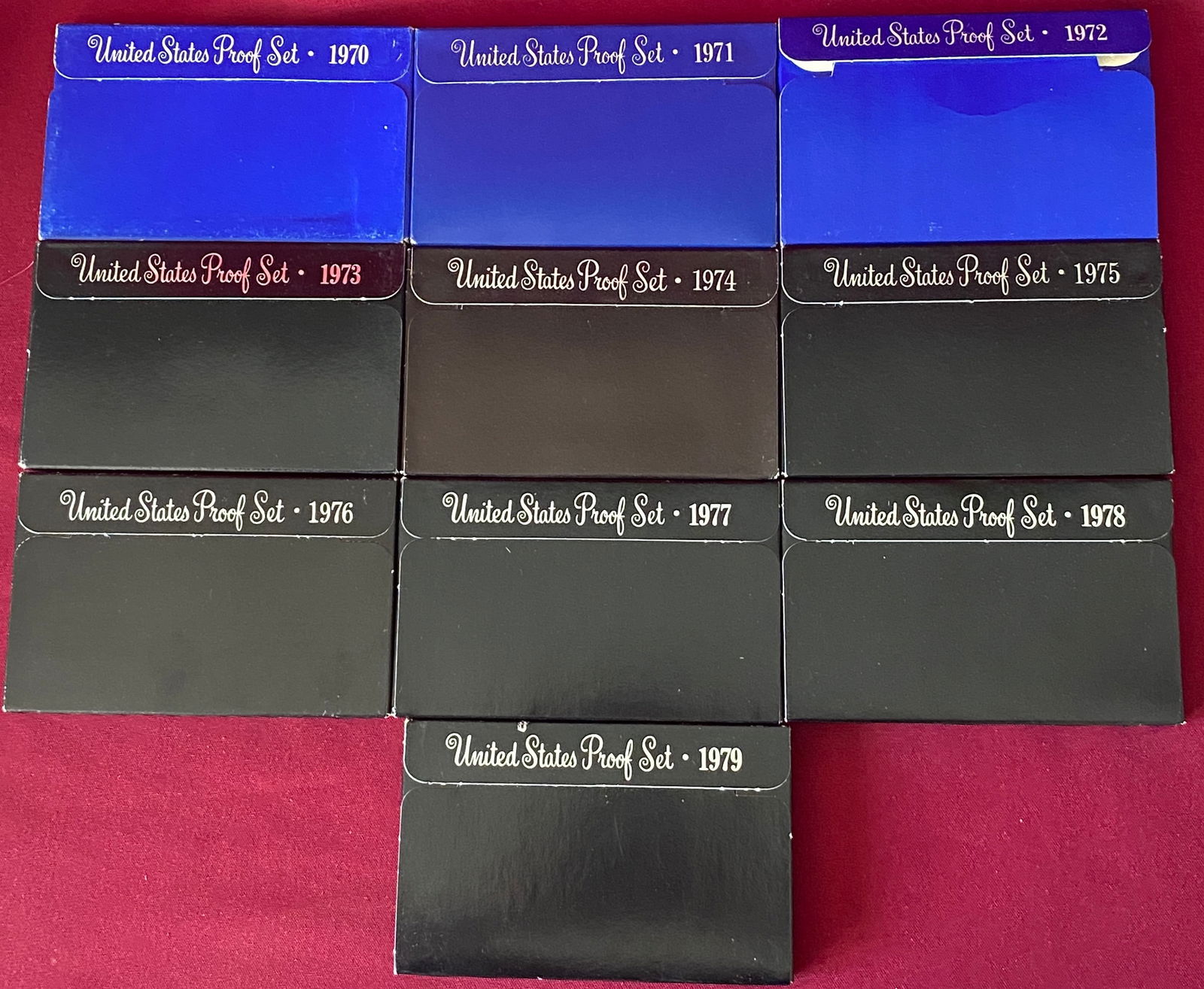 Ten U.S. Mint Proof Sets - 1970-1979 (1 of 2)