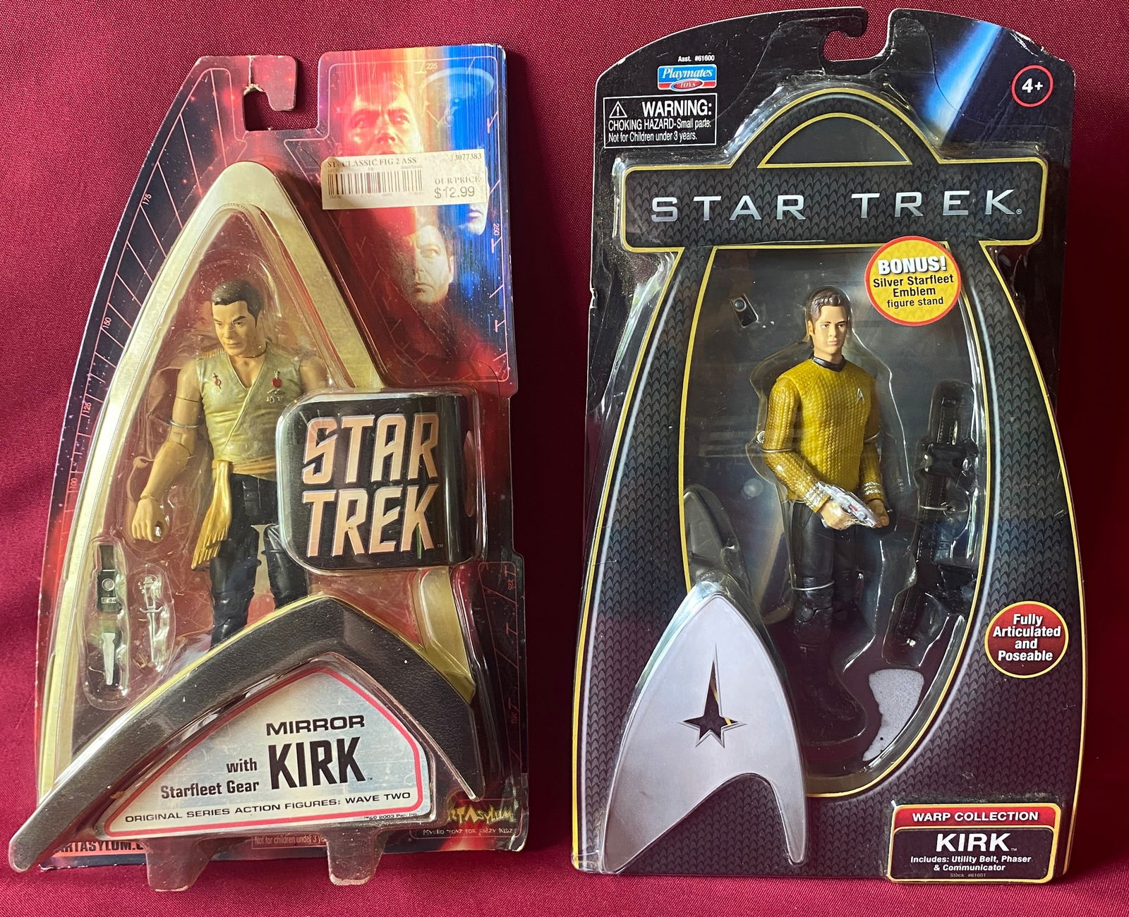 Two Star Trek Figures in Original Packages - Both Captain Kirk (1 of 4)