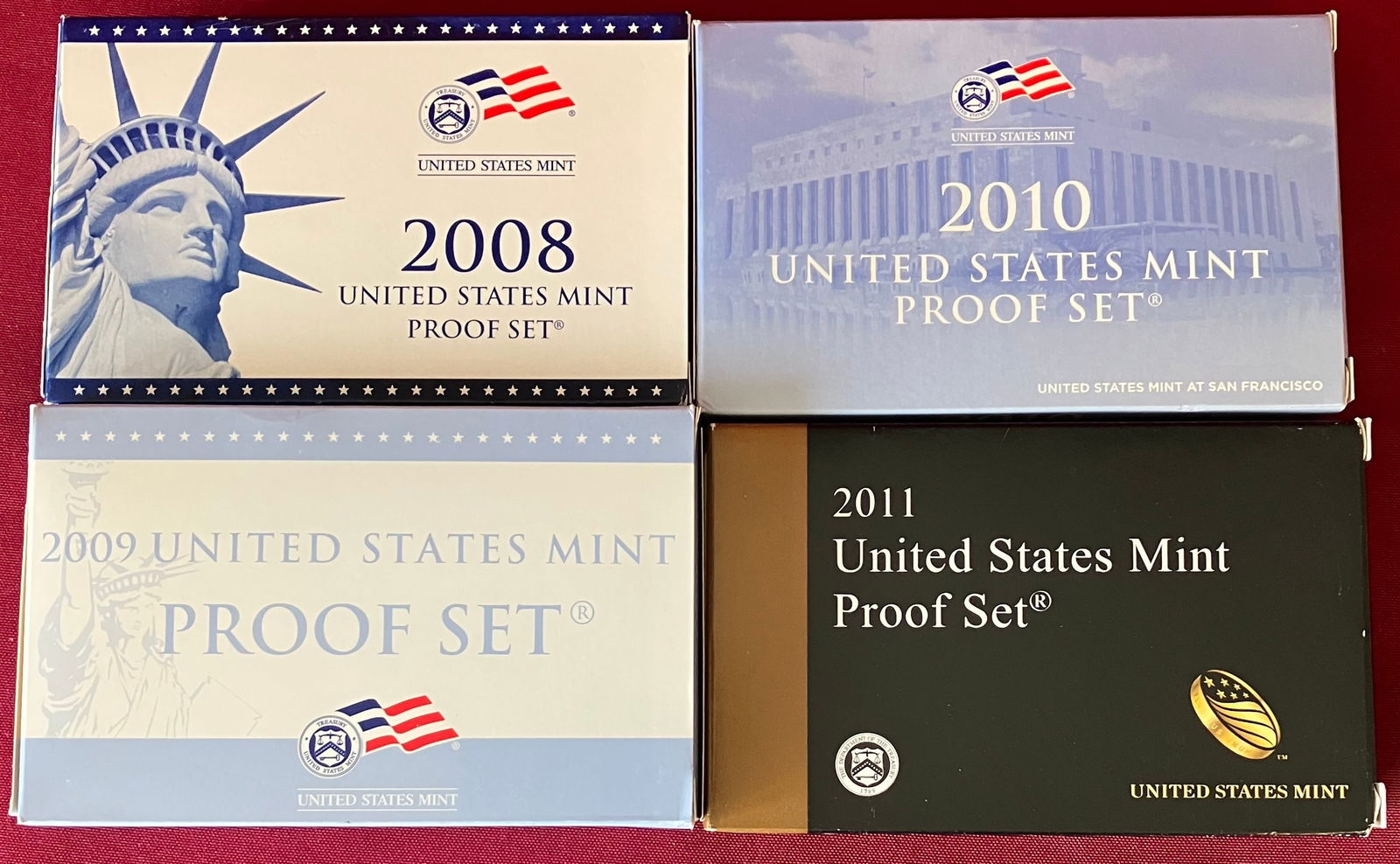 Four U.S. Mint Proof Sets - 2008-2011 (1 of 6)