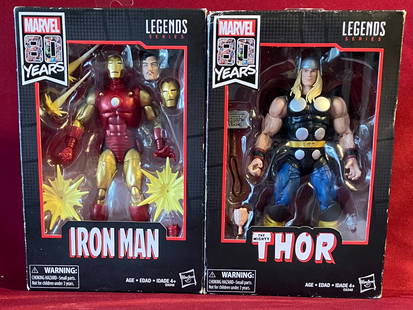Two Marvel Legends Series Action Figures - Iron Man and The Mighty Thor: Two Marvel Legends Series Action Figures - Iron Man and The Mighty Thor