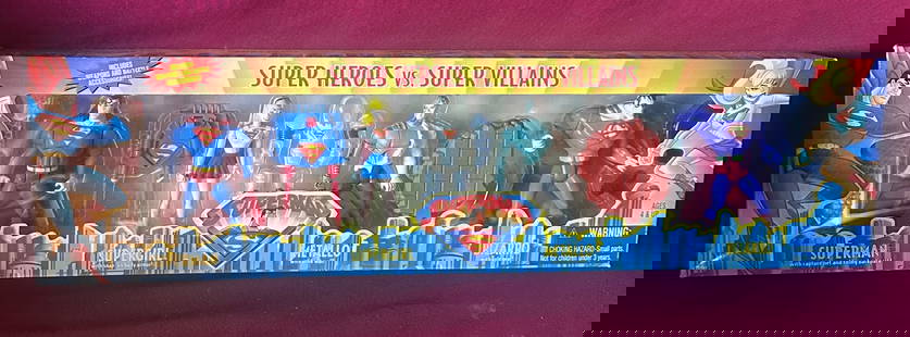 Super Heroes Vs. Super Villains with Weapons & Accessories - Super Hero Set in Box: Super Heroes Vs. Super Villains with Weapons & Accessories - Super Hero Set in Box