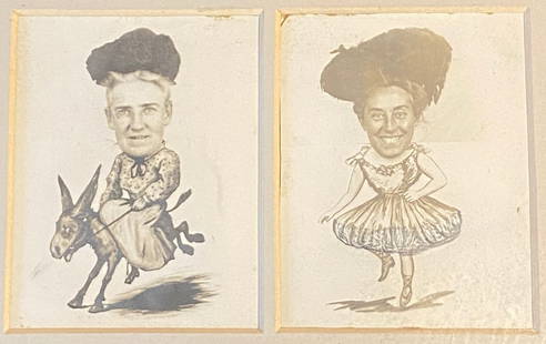 William Schaus Framed Comical Photograph Print - 5th Street NY: William Schaus Framed Comical Photograph Print - Fifth Ave. Madison Square, New York