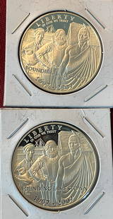 Two 2007-P Jamestown Commemorative Silver Dollars: Two 2007-P Jamestown Commemorative Silver Dollars