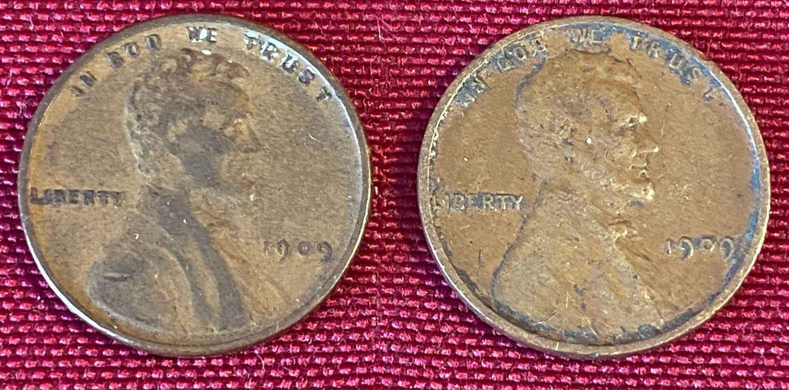 Two 1909 VDB Cents (1 of 3)