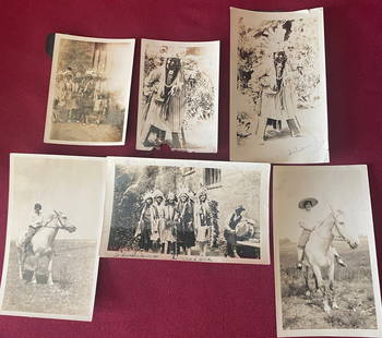 Native American Photographs of Various Sizes from Colorado & Nebraska: Native American Photographs of Various Sizes from Colorado & Nebraska