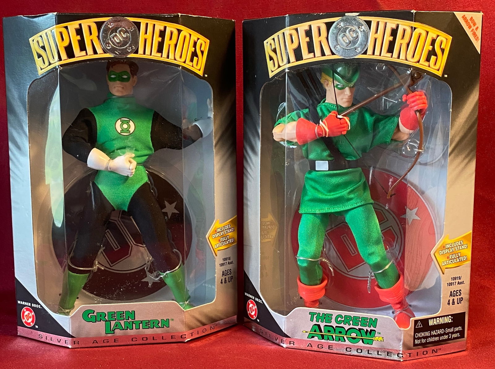 Two DC Super Hero Silver Age Collection Action Figures - Green Lantern & Green Arrow (1 of 5)