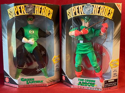 Two DC Super Hero Silver Age Collection Action Figures - Green Lantern & Green Arrow: Two DC Super Hero Silver Age Collection Action Figures - Green Lantern & Green Arrow