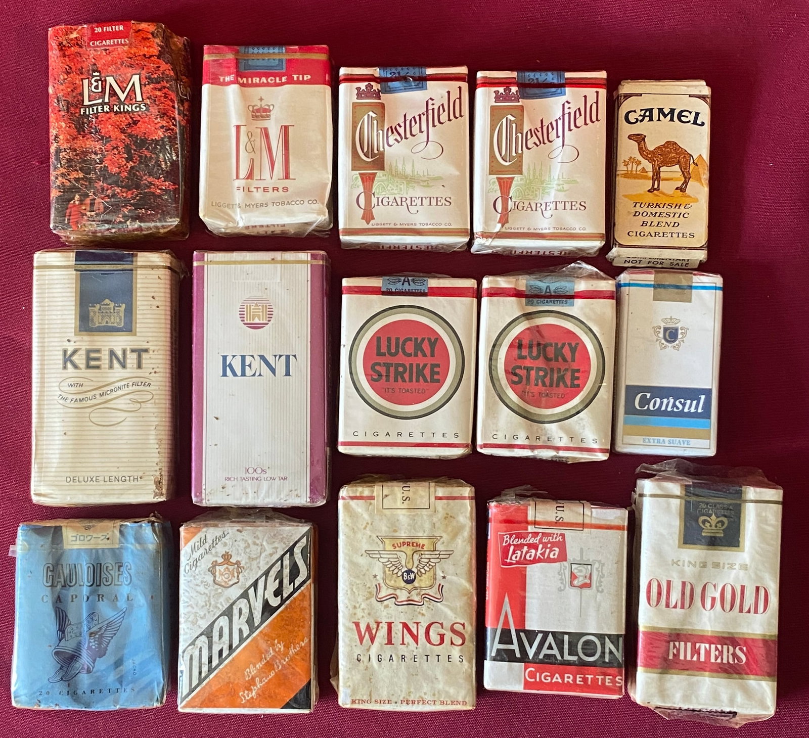 Old Tobacco Advertisement Cigarette Packs: Old Tobacco Advertisement Cigarette Packs