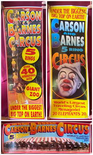 Three Collectible Circus Posters: Three Collectible Circus Posters