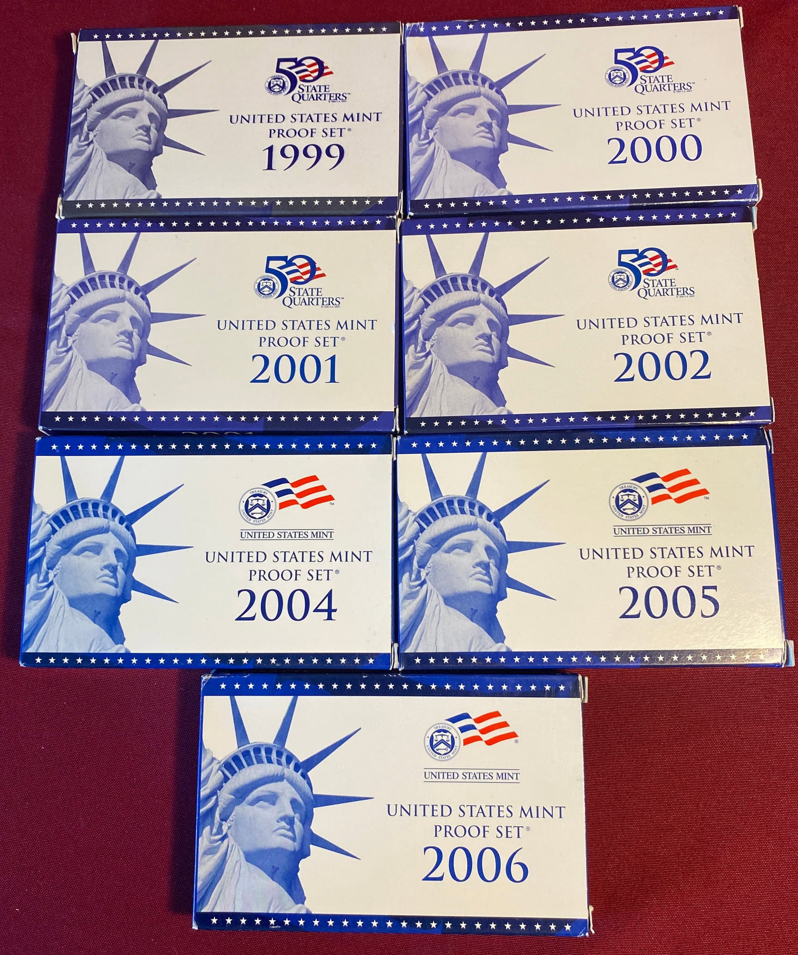 Seven U.S. Mint Proof Sets - 2000-2006 (1 of 2)