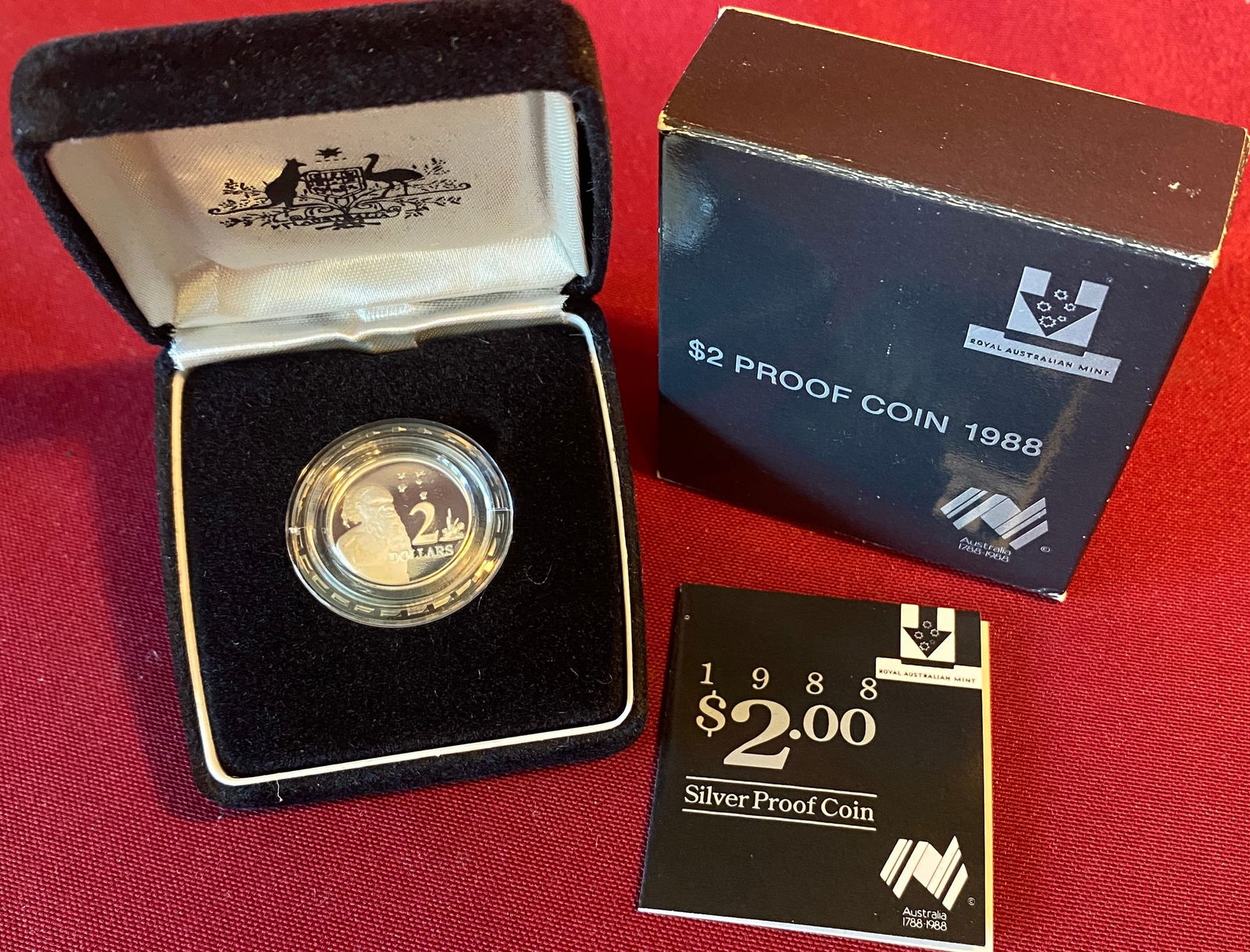 1988 Royal Australian Mint Two Dollar Silver Proof Coin (1 of 4)