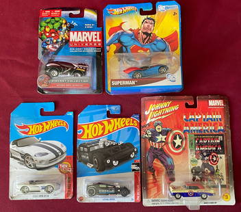 Assorted Collectible Cars - Hot Wheels, Marvel, Etc.: Assorted Collectible Cars - Hot Wheels, Marvel, Etc.