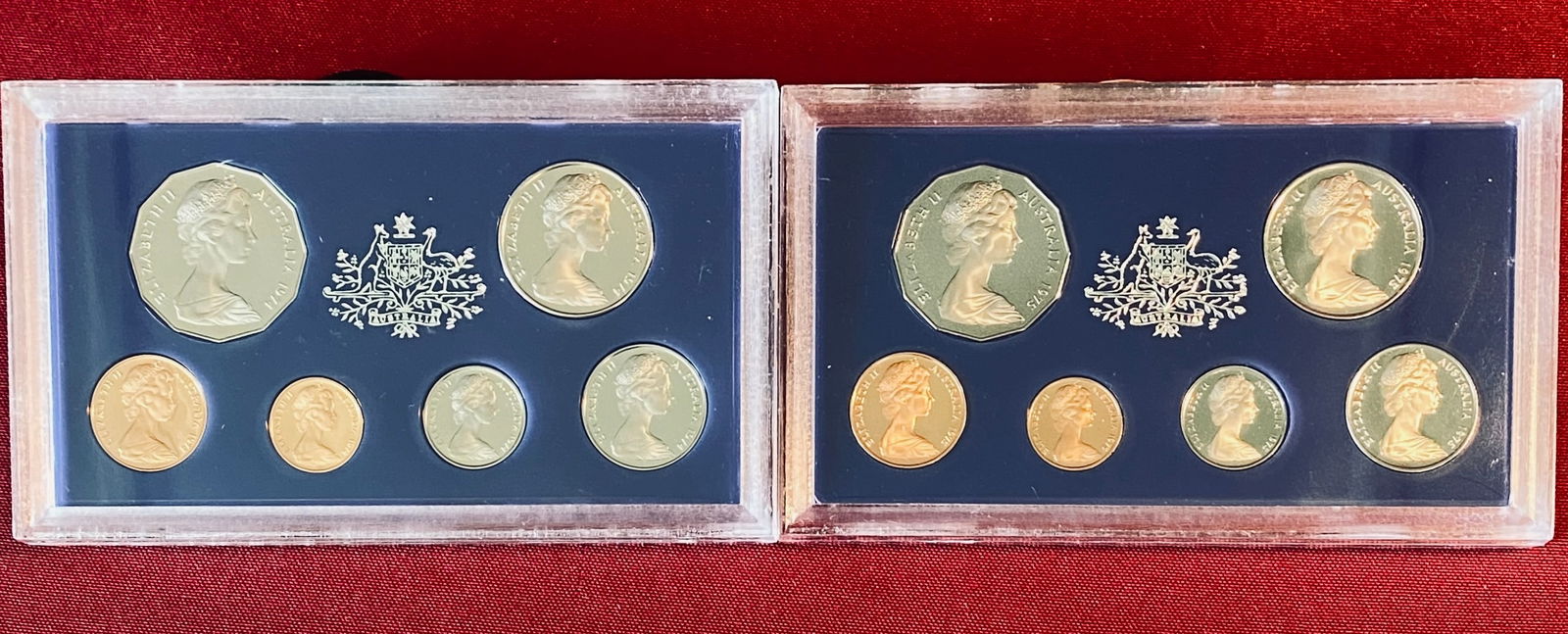 Two Royal Australian Mint Proof Coin Set - 1974 & 1975 (1 of 3)