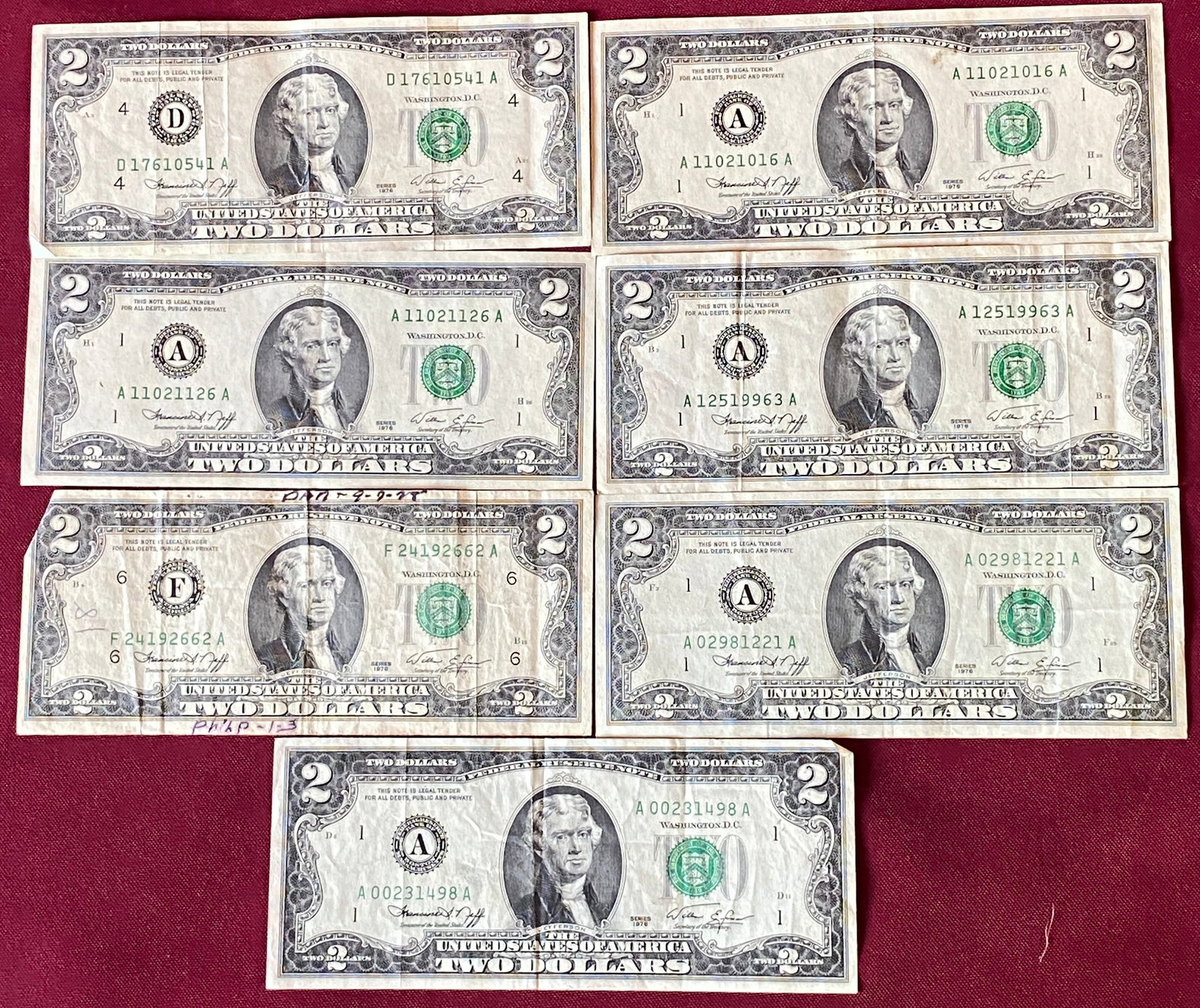 Seven Two Dollar Bicentennial: Seven Two Dollar Bicentennial