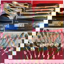 Sterling Silver Flatware - Most Monogrammed - Approx 663 Grams (all but Knives) & Knives Approx 278