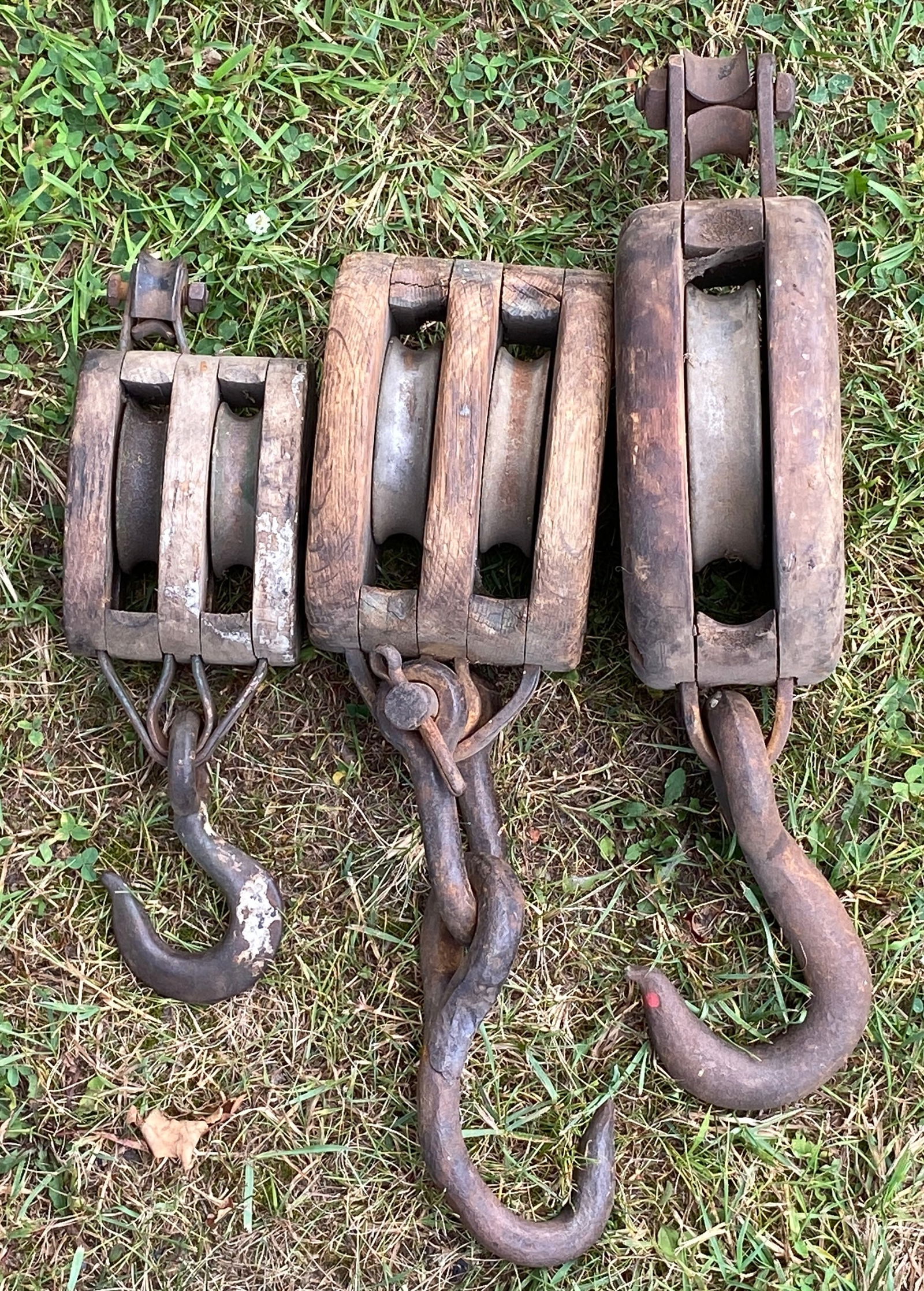 Three Antique Block & Tackle (1 of 5)