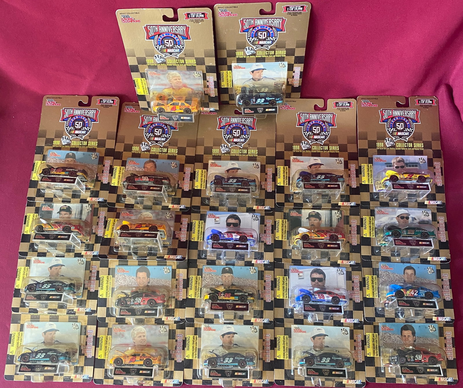 Twenty-Seven 1998 Collectors Series 50th Anniversary 1:64 Scale Cars: Twenty-Seven 1998 Collectors Series 50th Anniversary 1:64 Scale Cars