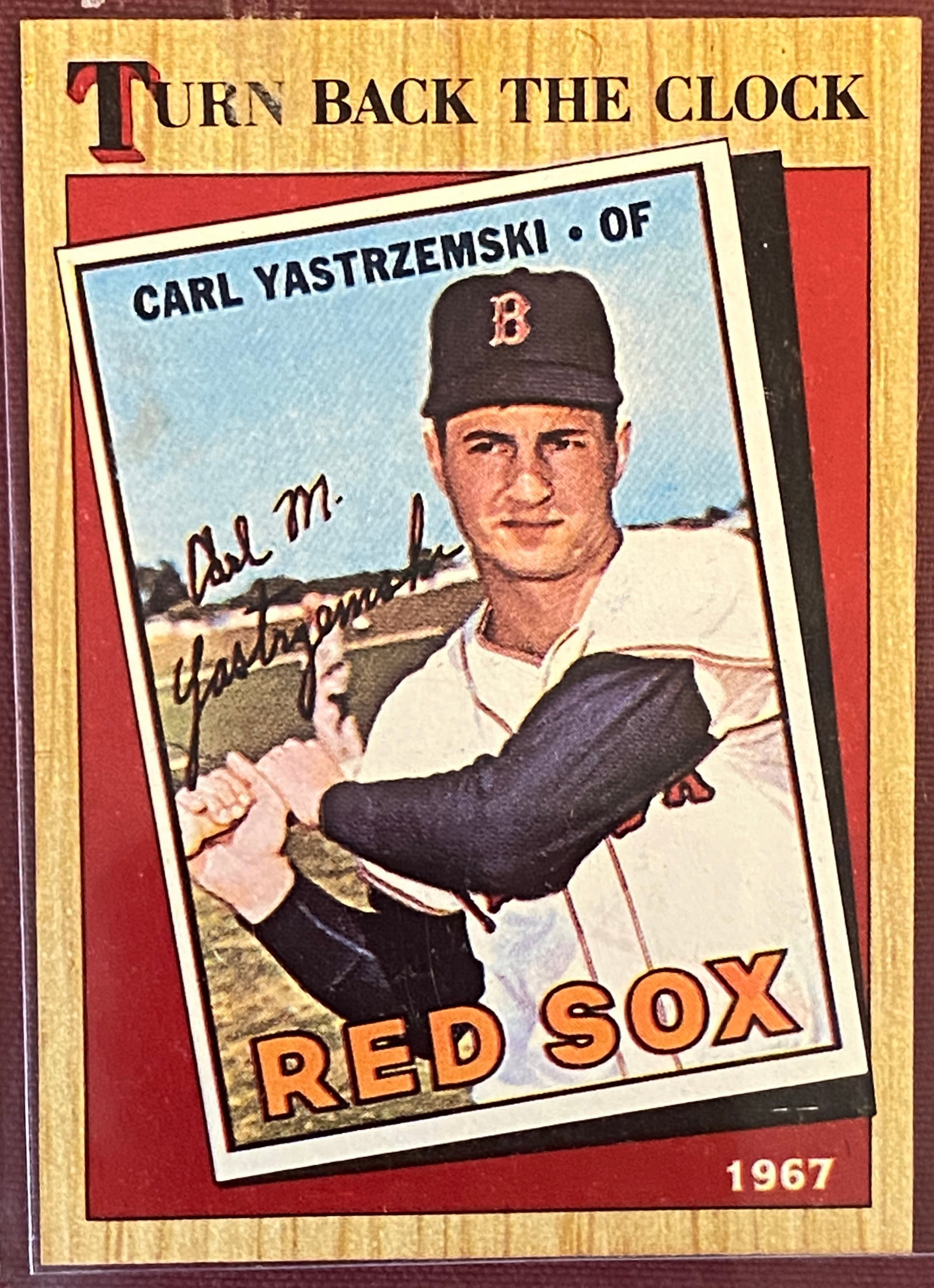 1987 TOPPS Carl Yastrzemski Turn Back the Clock Trading Card: 1987 TOPPS Carl Yastrzemski Turn Back the Clock Trading Card