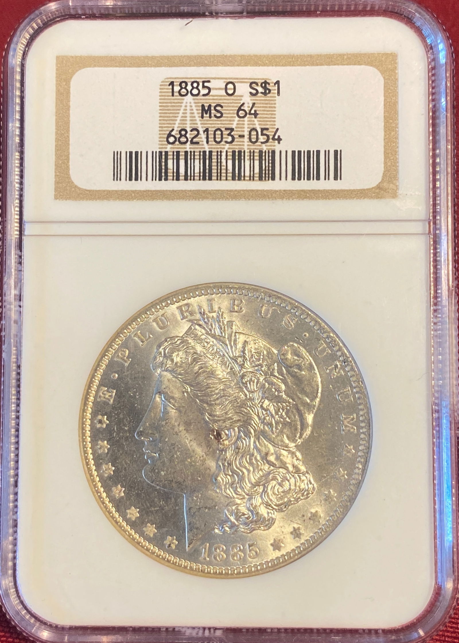 Graded 1885-O Morgan Silver Dollar - MS64 by NGC (1 of 3)