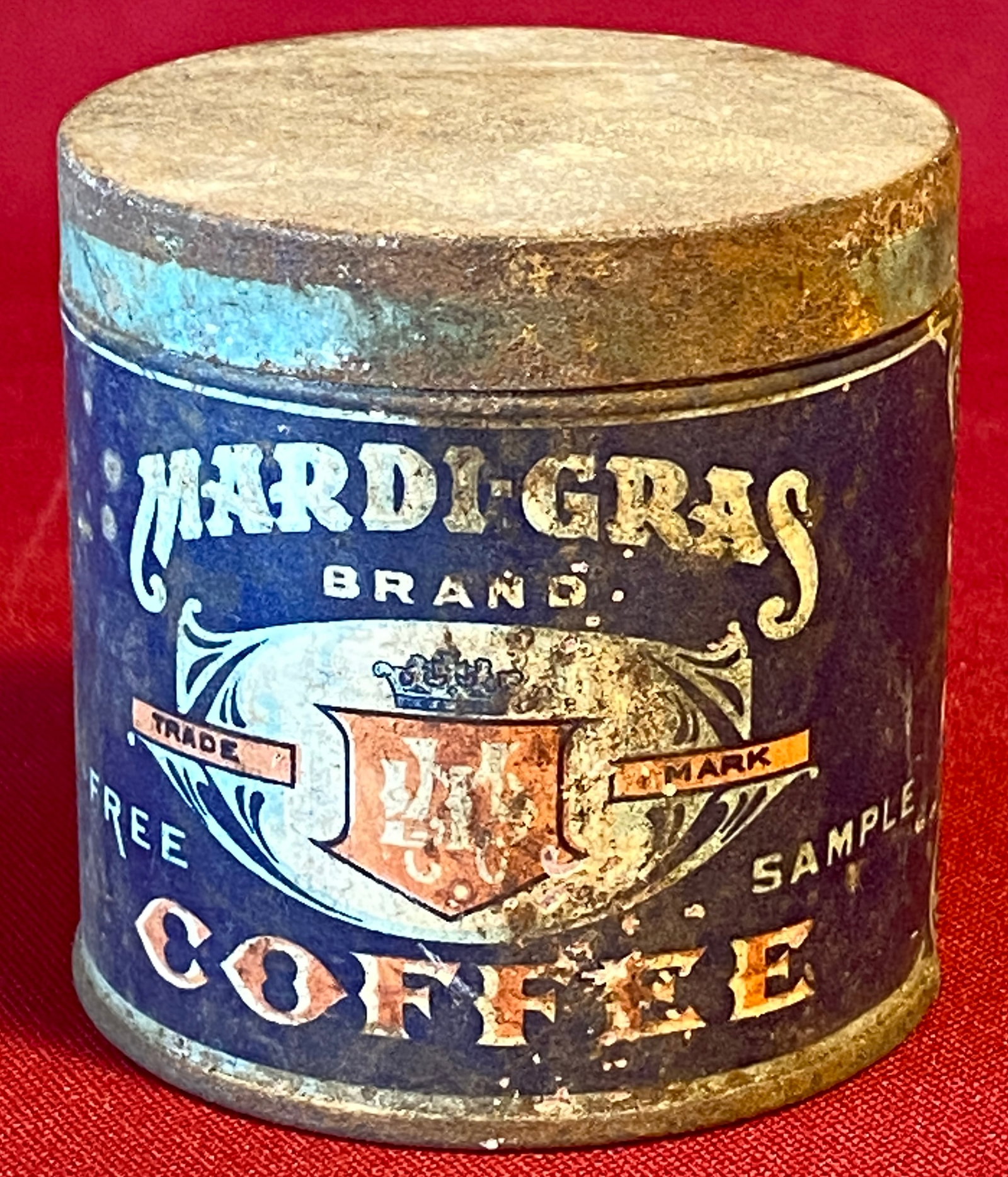 Mardi Gras Sample Size Coffee Tin - Eastern Tea & Coffee Co.: Mardi Gras Sample Size Coffee Tin - Eastern Tea & Coffee Co.