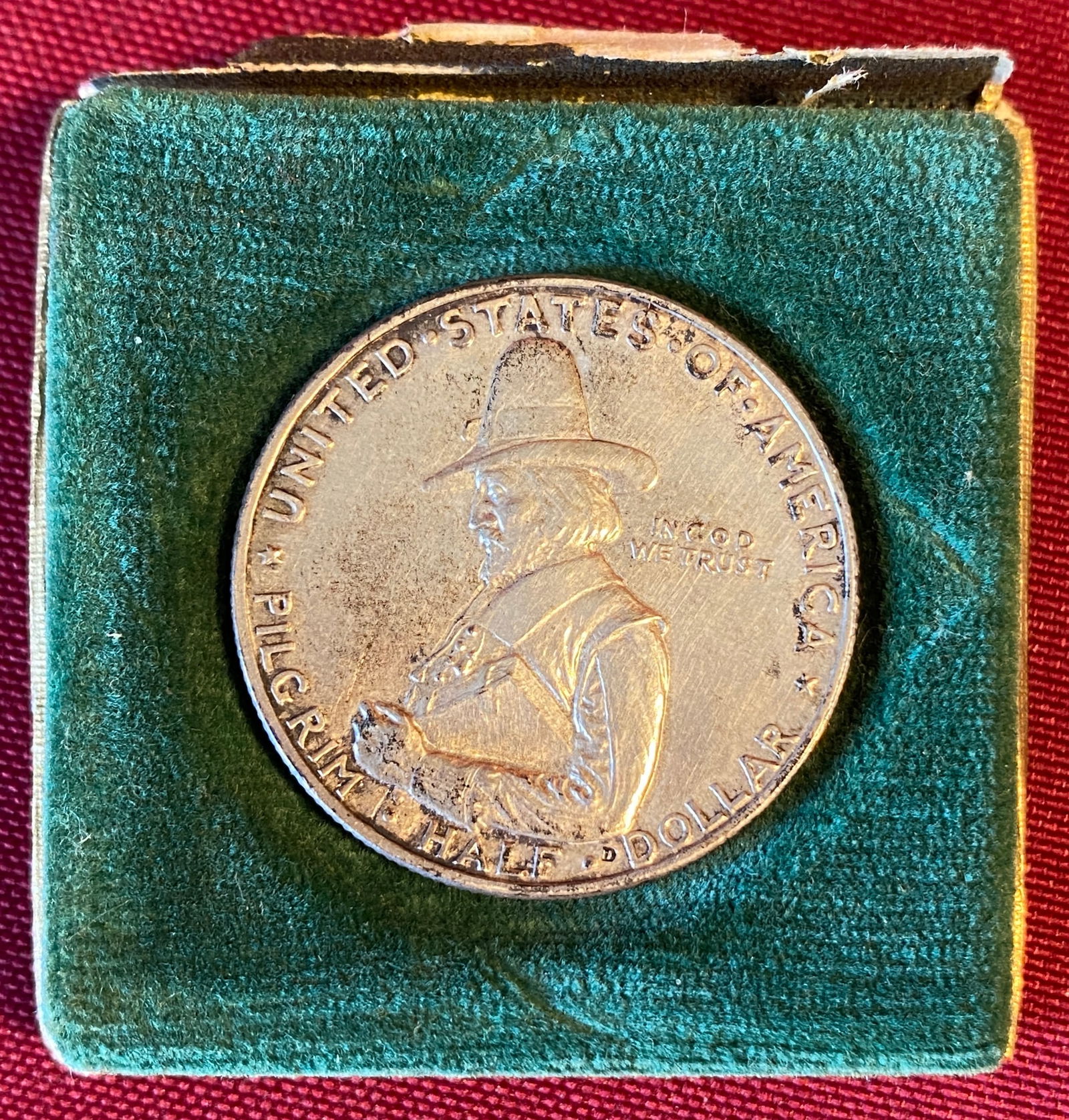 1920 Pilgrim Tercentenary Commemorative Silver Half Dollar (1 of 3)