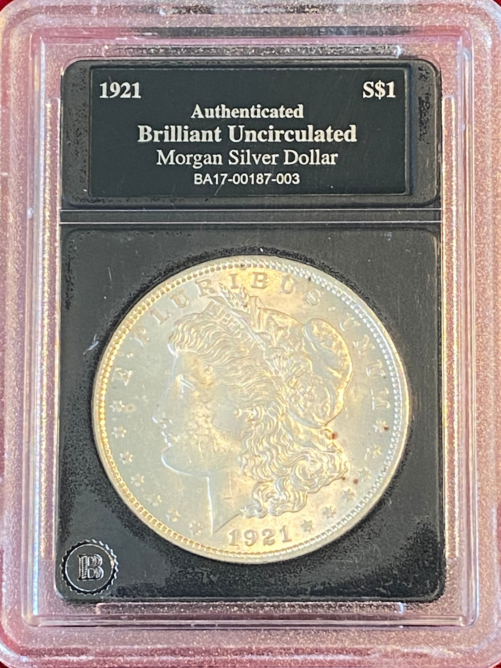 1921 Brilliant Uncirculated Morgan Silver Dollar (1 of 3)