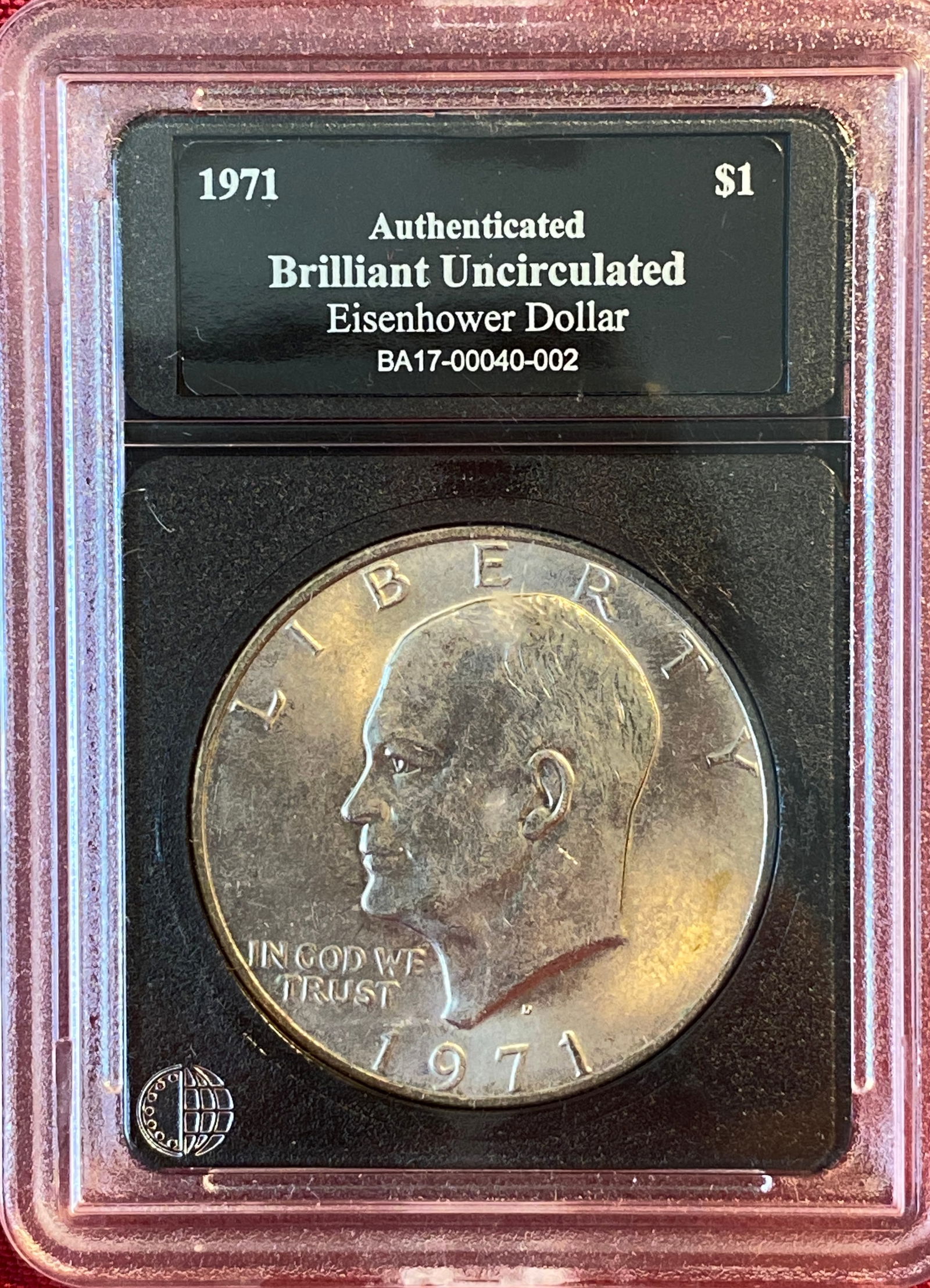 Brilliant Uncirculated 1971-D Eisenhower Dollar (1 of 3)