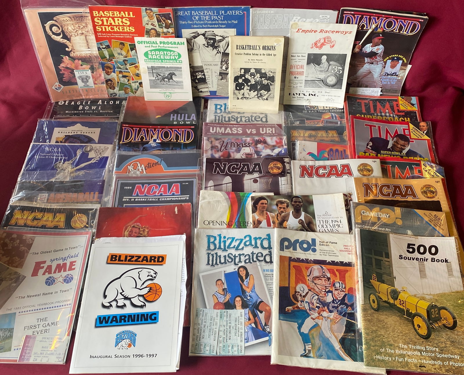 Various Sports Related Yearbooks, Programs, Ephemera, Etc. (1 of 5)