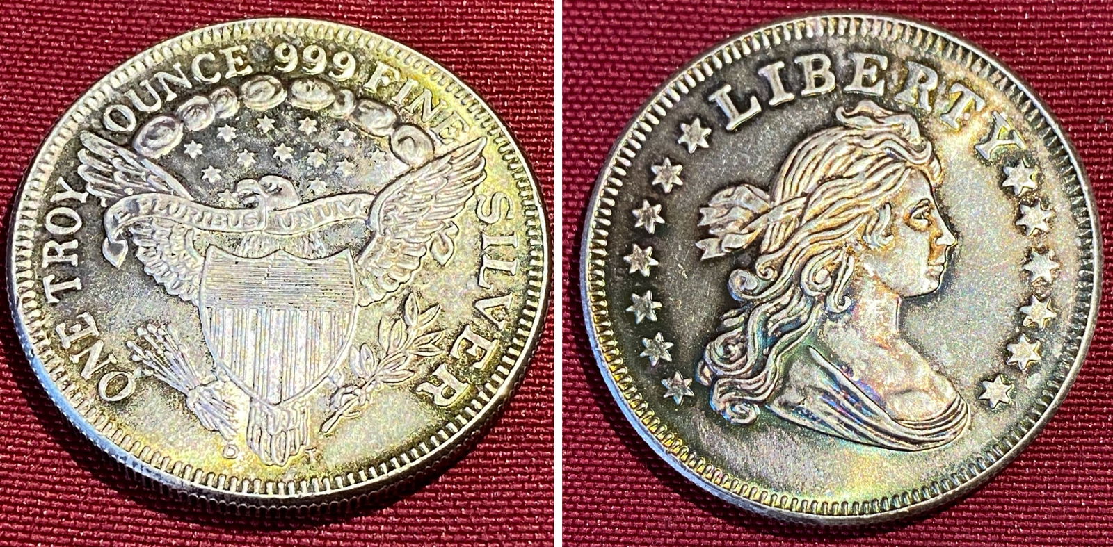 Liberty Head One Ounce .999 Fine Silver Round (1 of 3)