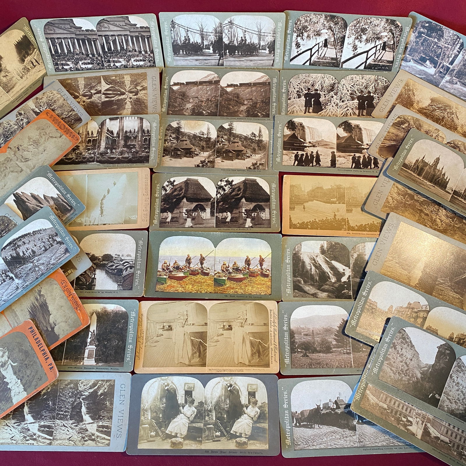 Thirty-Nine Older Stereoview Cards -Various Subjects (1 of 7)