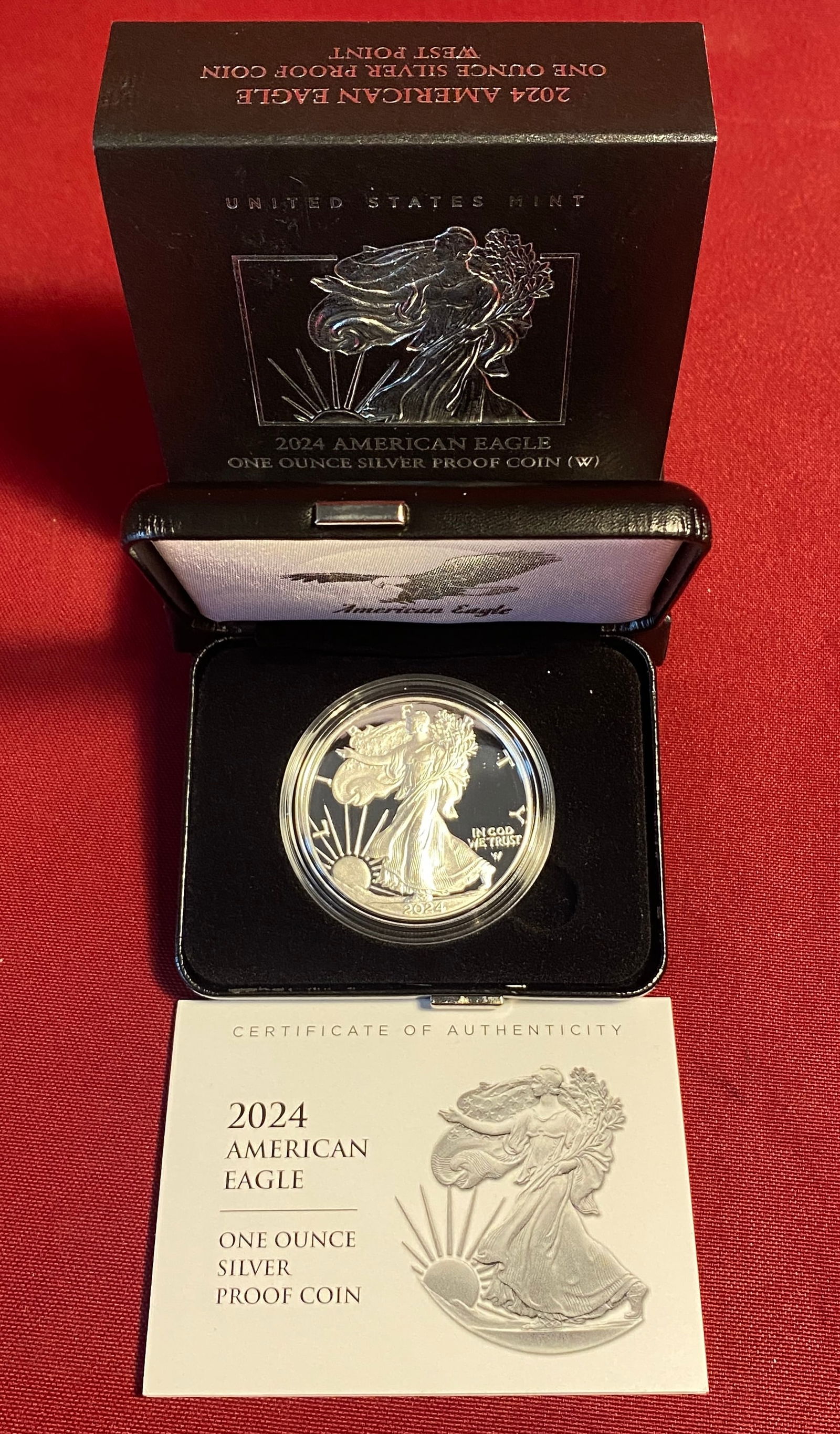 2024-W One Ounce .999 Fine Proof Silver Eagle (1 of 4)