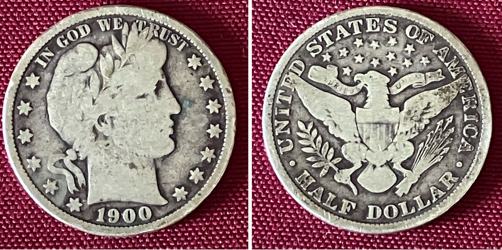 1900 Barber Silver Half Dollar (1 of 6)