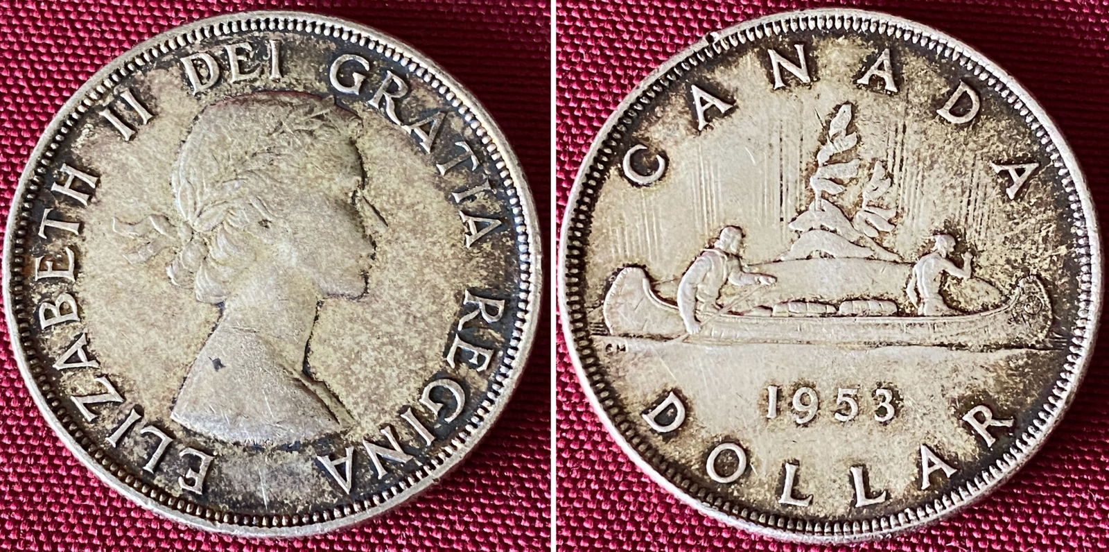 1953 Silver Canadian Dollar (1 of 3)