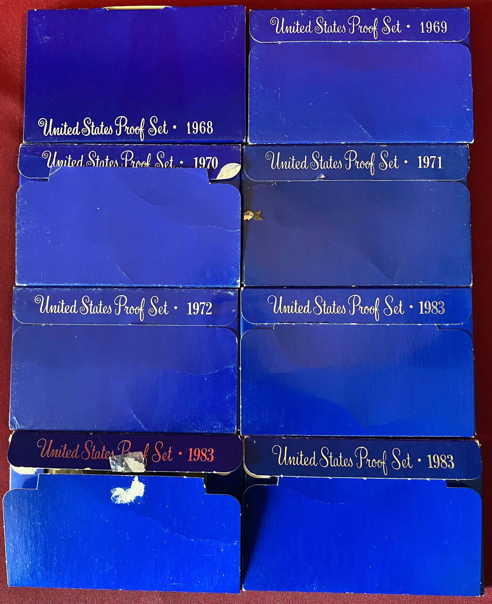 Eight U.S. Mint Proof Sets - 1968-1972 & (3) 1983 (1 of 3)