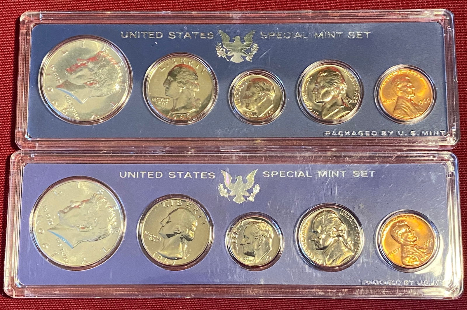 Two U.S. Mint Special Coin Sets - 1966 & 1967 (1 of 3)