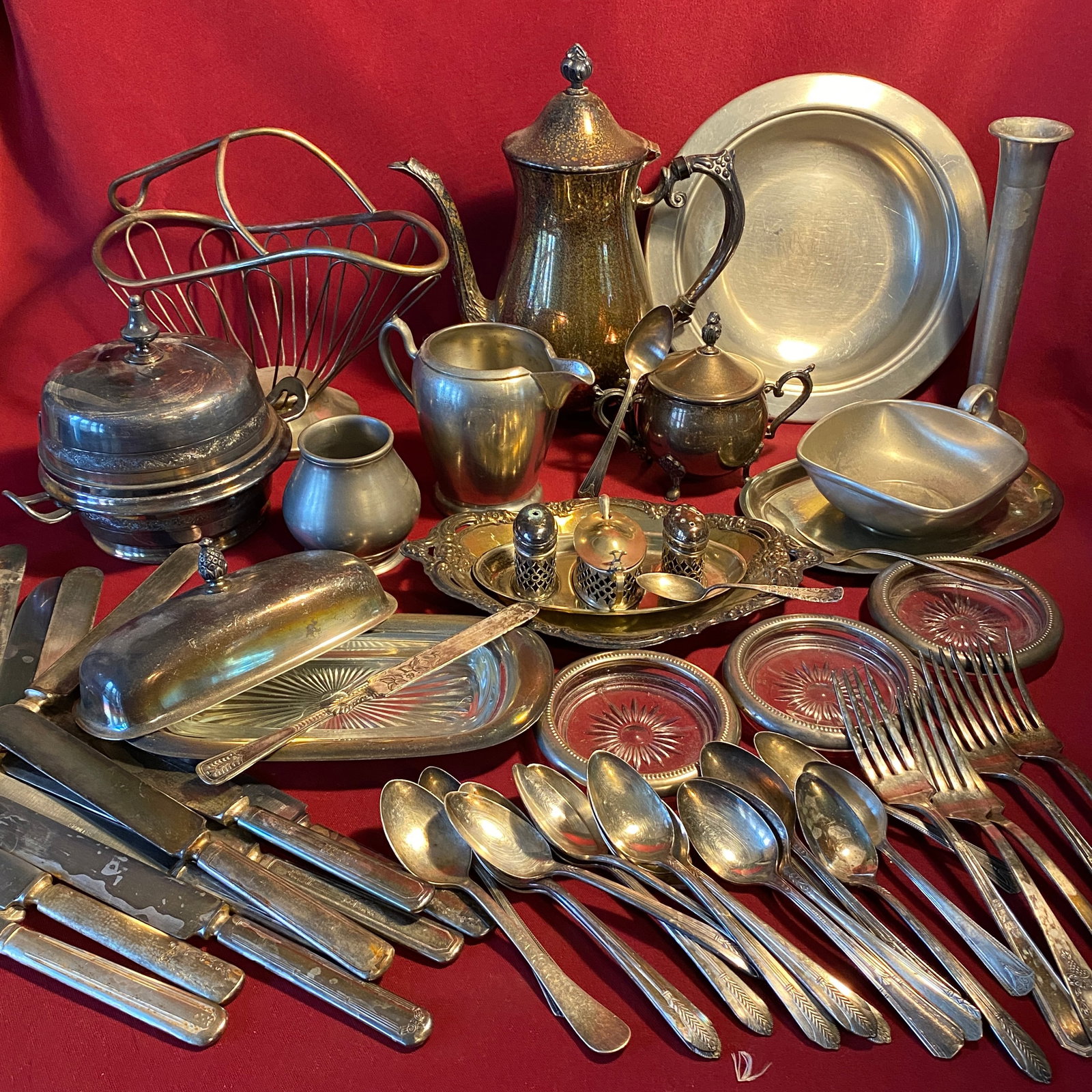 Silver-Plate, Pewter, Etc. Serveware and Flatware - Absolutely NO Shipping!: Silver-Plate, Pewter, Etc. Serveware and Flatware - Absolutely NO Shipping!