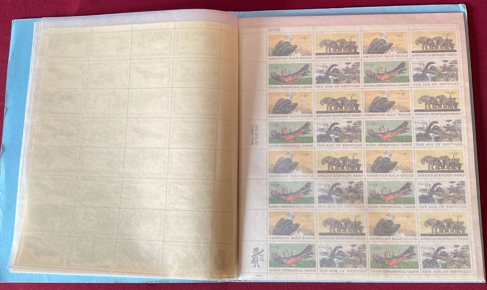 Mint Sheet Book Full of Stamp Sheets (1 of 9)