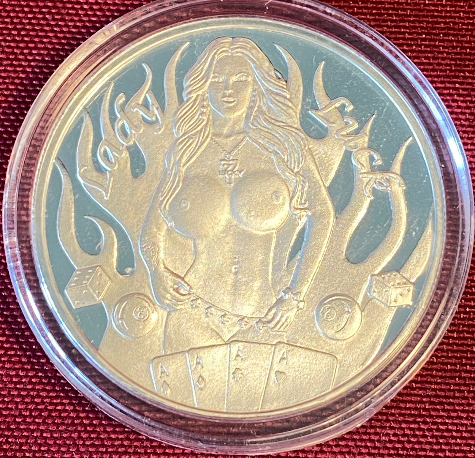 Lady Luck One Ounce .999 Fine Silver Round (1 of 2)