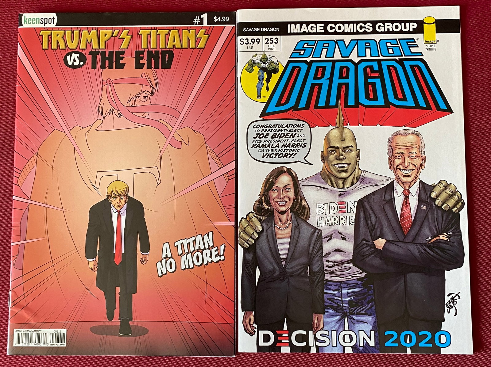 Two Political Comic Books - Trump's Titans Vs the End #1 and Biden & Harris Savage Dragon: Two Political Comic Books - Trump's Titans Vs the End #1 and Biden & Harris Savage Dragon