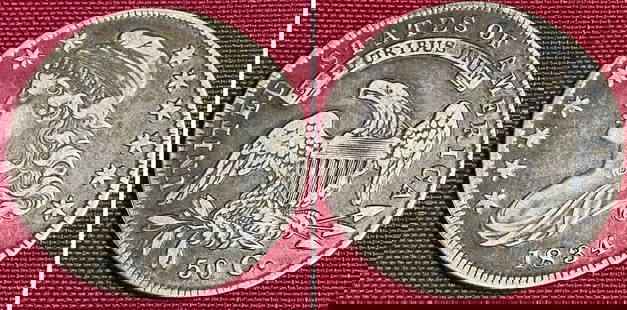 1834 Caped Bust Silver Half Dollar: 1834 Caped Bust Silver Half