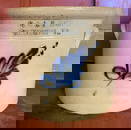 E&L.P. Norton Bennington VT Stoneware Crock (One Gallon?) with Cobalt Blue Leaf Design