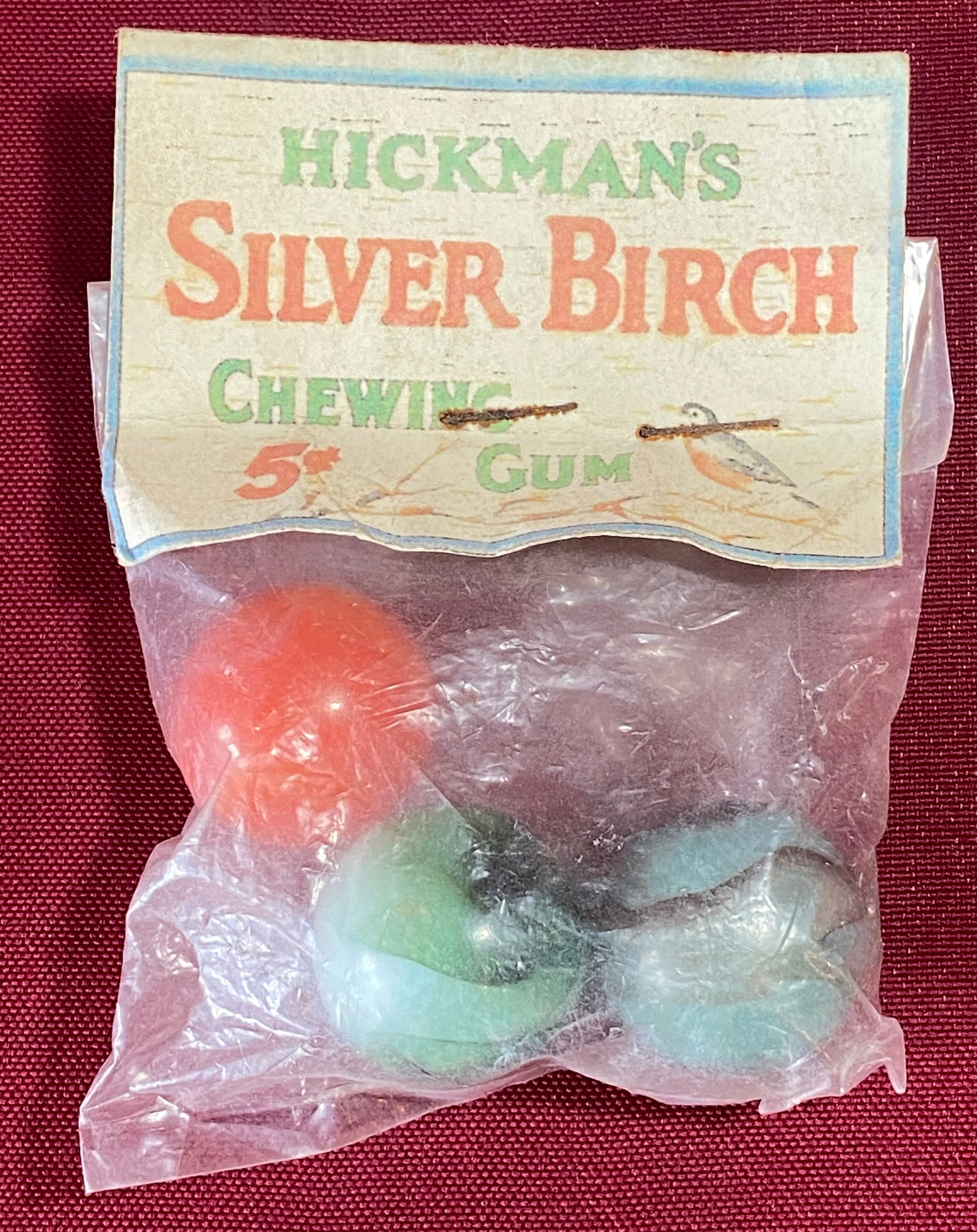Hickman's Silver Birch Five Cent Chewing Gum Marbles No.5: Hickman's Silver Birch Five Cent Chewing Gum Marbles No.5