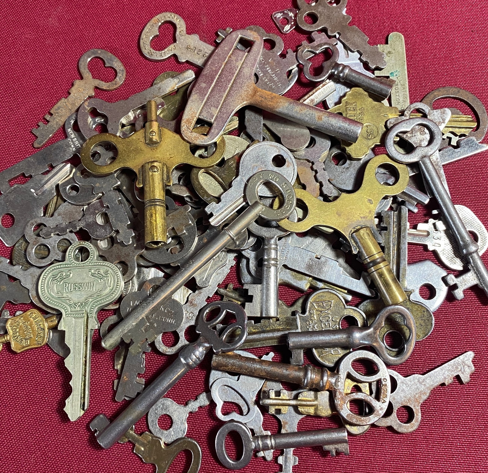 Assorted Older Keys - Clock, Skeleton, Etc.: Assorted Older Keys - Clock, Skeleton, Etc.