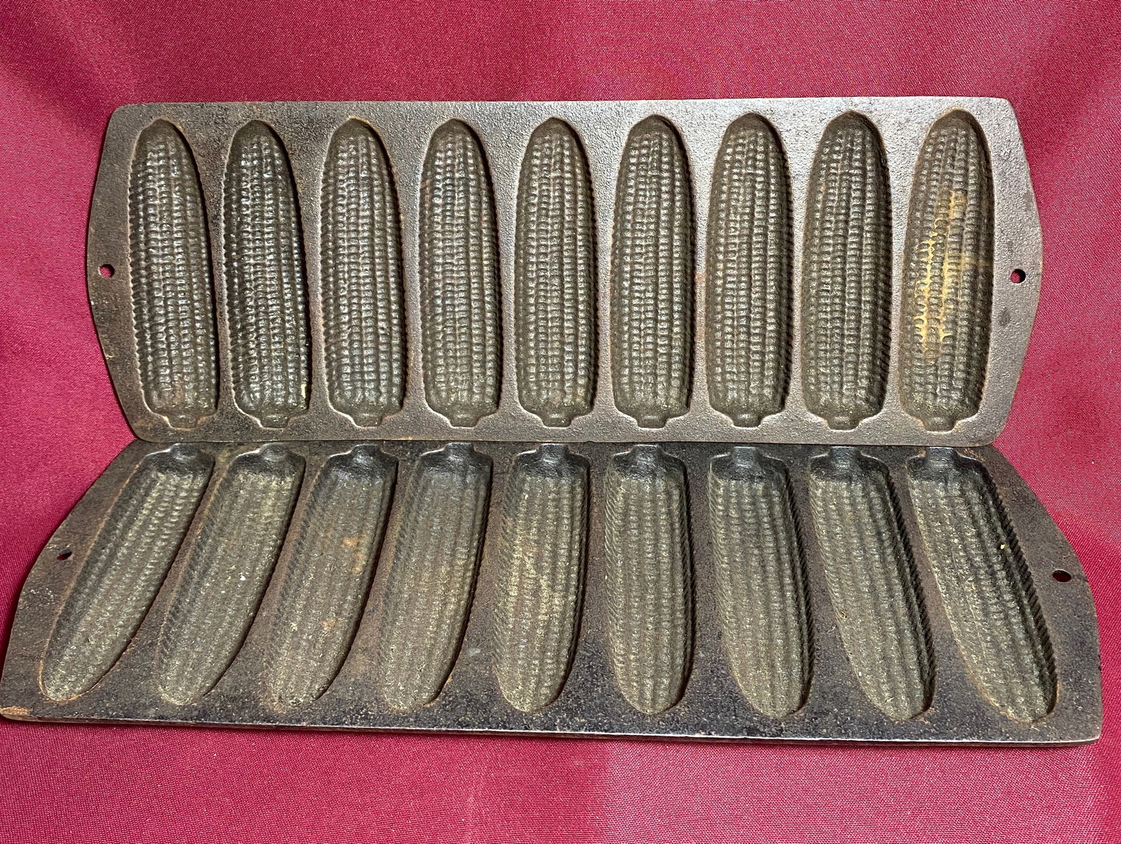 Two Older Cast Iron Cornbread Pans: Two Older Cast Iron Cornbread Pans