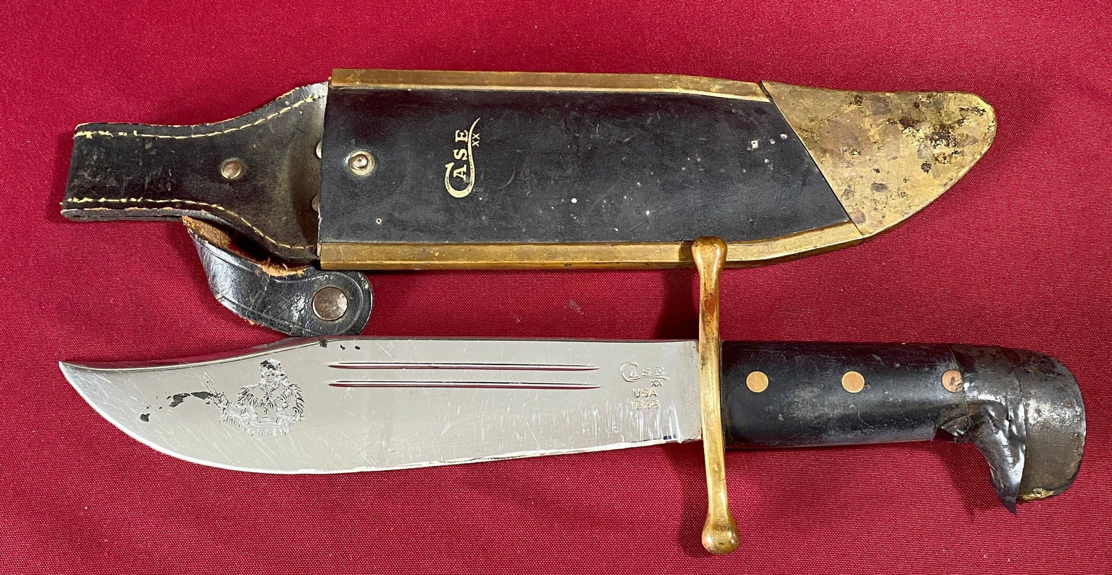 Case XX USA 1836 Bowie Knife with Sheath (1 of 7)